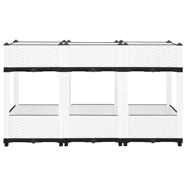 vidaXL Upph&ouml;jd odlingsl&aring;da 120x40x71 cm polypropen