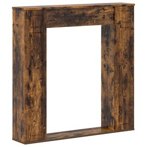 vidaXL Eldstadsram R&ouml;kt ek 100 x 20 x 100 cm Konstruerat tr&auml;