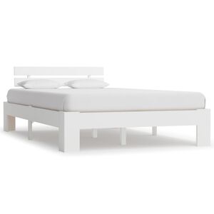 vidaXL S&auml;ngram utan madrass vit 140x200 cm massiv furu