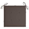 vidaXL Stolsdynor 4 st taupe 40x40x4 cm oxfordtyg