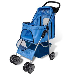 vidaXL Djurvagn 15 kg bl&aring;