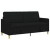 vidaXL Soffa med f&ouml;rvaring Svart 172 x 78 x 87 cm Polyester