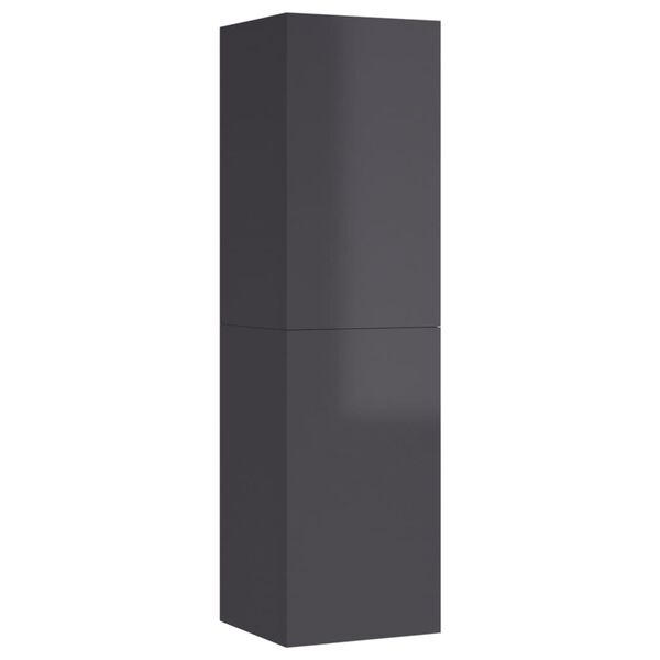 vidaXL TV-sk&aring;p gr&aring; h&ouml;gglans 30,5x30x110 cm konstruerat tr&auml;