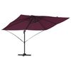 vidaXL Parasoll Bordeaux R&ouml;d 351 x 250 x 260 cm