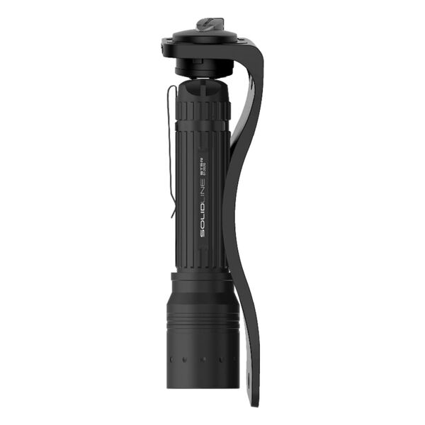 SOLIDLINE Laddningsbar ficklampa ST5R med klämma 380 lm