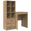 vidaXL Skrivbord Artisan Ek 105,5 x 50 x 127 cm 2 st
