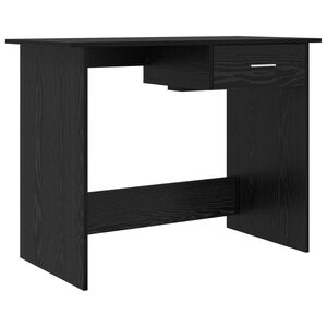 vidaXL Skrivbord Svart Ek 100 x 50 x 76 cm Konstruerat tr&auml;