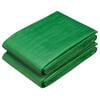 vidaXL Tarpaulin med &ouml;glor 2 st Gr&ouml;n 1,5 x 10 m 260 gsm PE