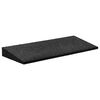vidaXL Tr&ouml;skelramp i gummi 2 st svart 50x20x1-4,3 cm