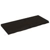 vidaXL Bordsskiva m&ouml;rkbrun 120x50x(2-6) cm behandlad massiv ek