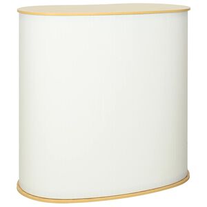 vidaXL M&auml;ssdisk Ljusbrun och Vit 90 x 48 x 93 cm