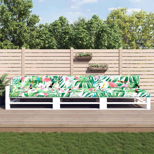 vidaXL Palldynor 7 st flerf&auml;rgad tyg