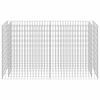 vidaXL Planteringsgabion upph&ouml;jd galvaniserat st&aring;l 180x50x100 cm