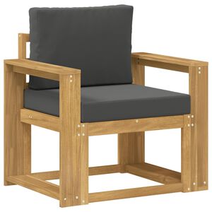 vidaXL Utomhussoffa Polyester Vit och Antracit