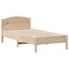 vidaXL S&auml;ngram utan madrass 90x190 cm massiv furu