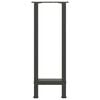 vidaXL Konsolbordsben antracit 2 st 28x(72-73) cm st&aring;l