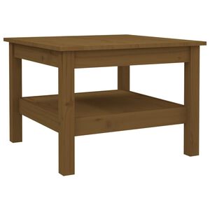 vidaXL Soffbord honungsbrun 55x55x40 cm massiv furu