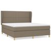vidaXL Rams&auml;ng med madrass taupe 180x200 cm tyg