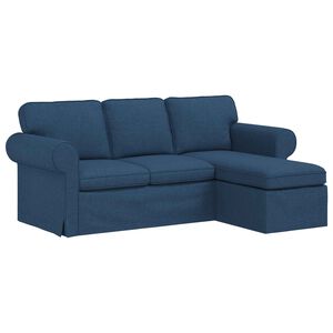 vidaXL Soffa Bl&aring; 195 x 138 x 80 cm tyg