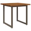 vidaXL Live Edge Matbord 80 x 80 x 75 cm Massivt Akaciatr&auml;
