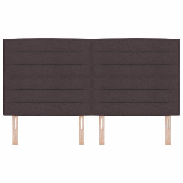 vidaXL Huvudgavel med huvudgavel M&ouml;rkbrun 180 cm Konstl&auml;der