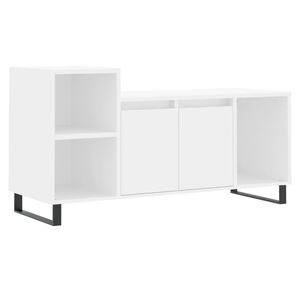 vidaXL Tv-b&auml;nk vit 100x35x55 cm konstruerat tr&auml;