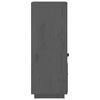 vidaXL Högskåp grå 34x40x108,5 cm massiv furu