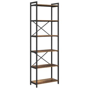 vidaXL Hyllsystem 60 x 30 x 189,5 cm Konstruerat tr&auml; Gammalt tr&auml;