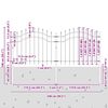vidaXL Trädgårdsstängsel Grå 140 cm Pulverlackerad stål