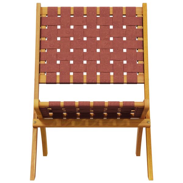 vidaXL Hopf&auml;llbara tr&auml;dg&aring;rdsstolar 2 st med bord r&ouml;d massivt tr&auml;