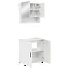 vidaXL Badrumsm&ouml;belset 2 st H&ouml;gblanka vita 61 x 35 x 64 cm