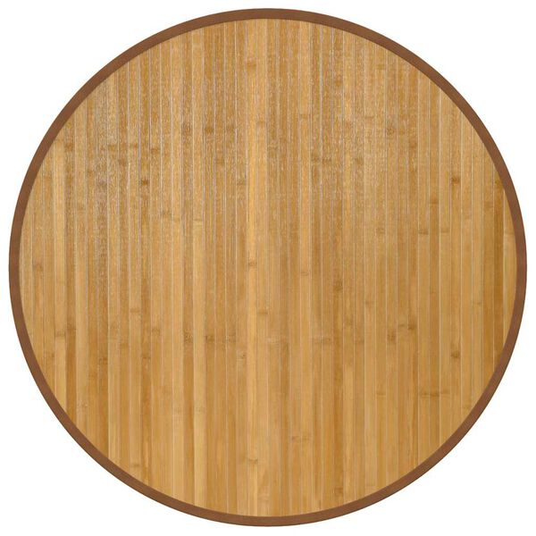 vidaXL Matta rund natur 80 cm bambu