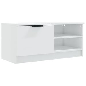 vidaXL Tv-b&auml;nk vit h&ouml;gglans 80x35x36,5 cm konstruerat tr&auml;