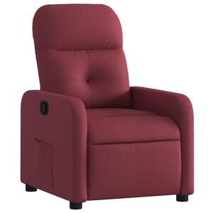 vidaXL Reclinerf&aring;t&ouml;lj vinr&ouml;d tyg