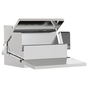 vidaXL Kyckling Trampmatare Silver 50 x 40 x 29 cm Galvaniserat St&aring;l