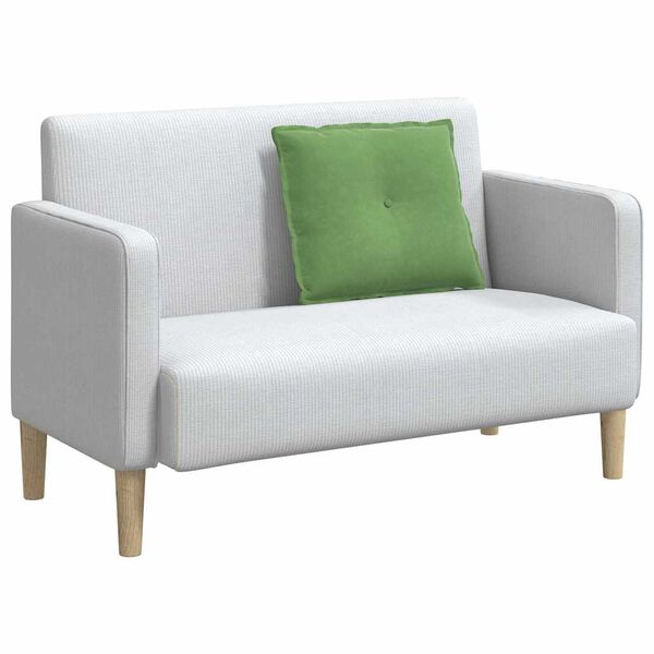 vidaXL Ryggkudde Ljusgr&ouml;n 60 x 50 cm Kordread tyg