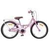 vidaXL Barncykel 18 Tum f&ouml;r 5-7 &aring;r gamla Ljusrosa
