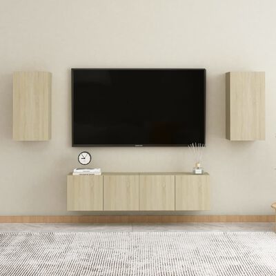vidaXL TV-skåp 2 st sonoma-ek 30,5x30x60 cm konstruerat trä
