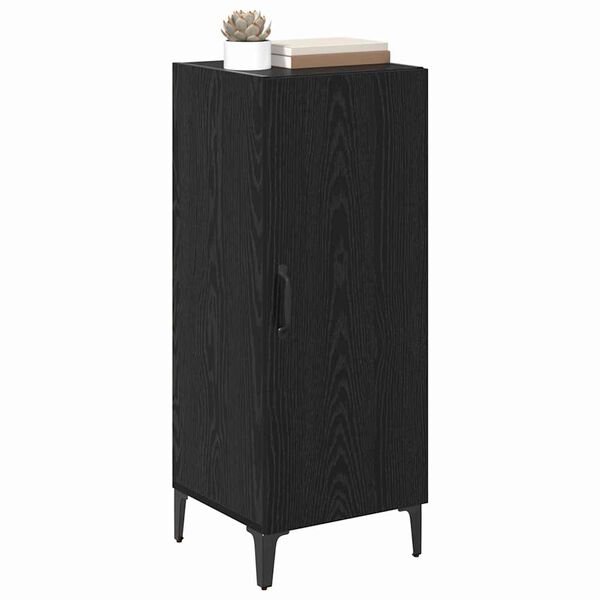 vidaXL Sideboard Svart Ek 34,5 x 34 x 90 cm Konstruerat tr&auml;