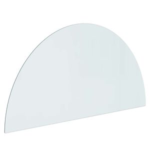 vidaXL Glas eldstad platta Transparent 1200 x 600 mm Glas