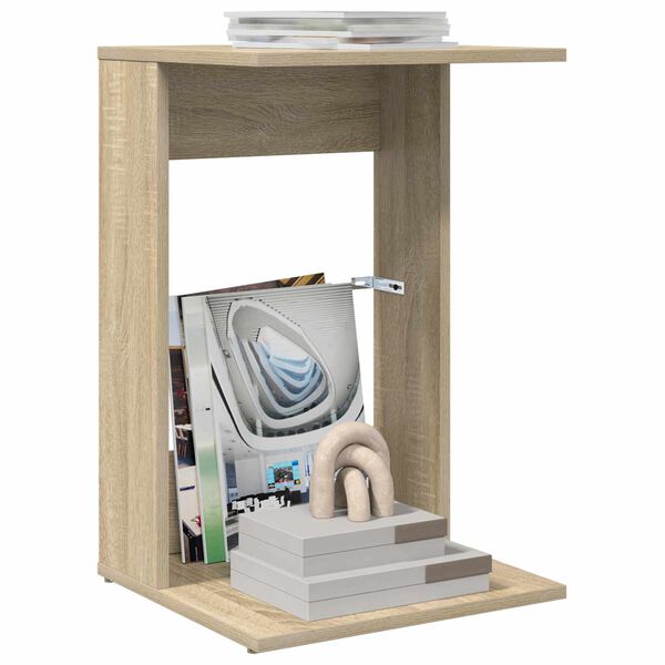 vidaXL Sidobord Sonoma-ek 40 x 38 x 62,5 cm Konstruerat tr&auml;