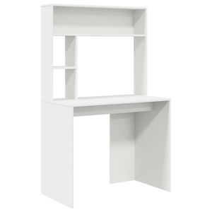 vidaXL Skrivbord Vit 91 x 50 x 149 cm Konstruerat tr&auml;
