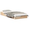 vidaXL S&auml;ngram Brun 90 x 220 cm Massiv furu