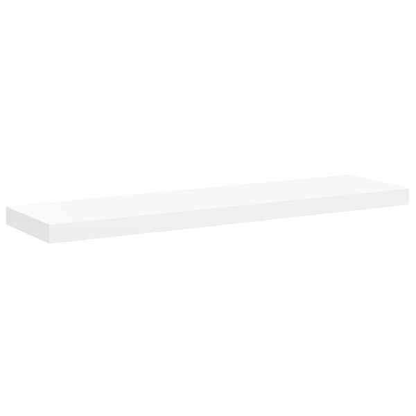 vidaXL Sv&auml;vande v&auml;gghylla vit 90x23,5x3,8 cm MDF