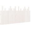 vidaXL V&auml;ggmonterad huvudgavel vit 166x3x80 cm massiv furu
