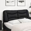 vidaXL Headboard Cushion "Hvar" Black 120 cm Faux Leather