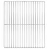 vidaXL Grillgaller 45 x 40 cm Rostfritt st&aring;l Silver