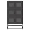 vidaXL Highboard svart 68x39x123 cm st&aring;l