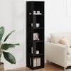 vidaXL Hörnhylla svart 33x33x164,5 cm konstruerat trä