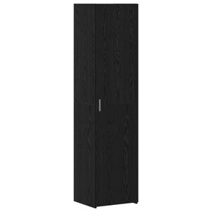 vidaXL Sk&aring;p Svart Ek 45 x 42,5 x 185 cm
